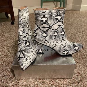 Snake Skin Booties